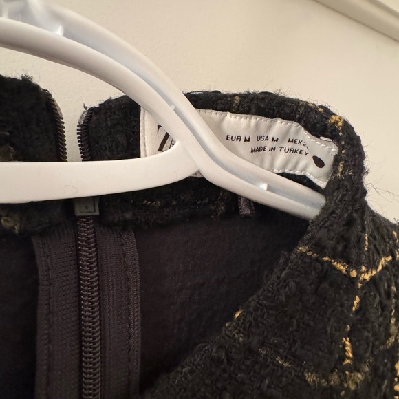 Black Plaid Women's Dress - Picture 4 of 4